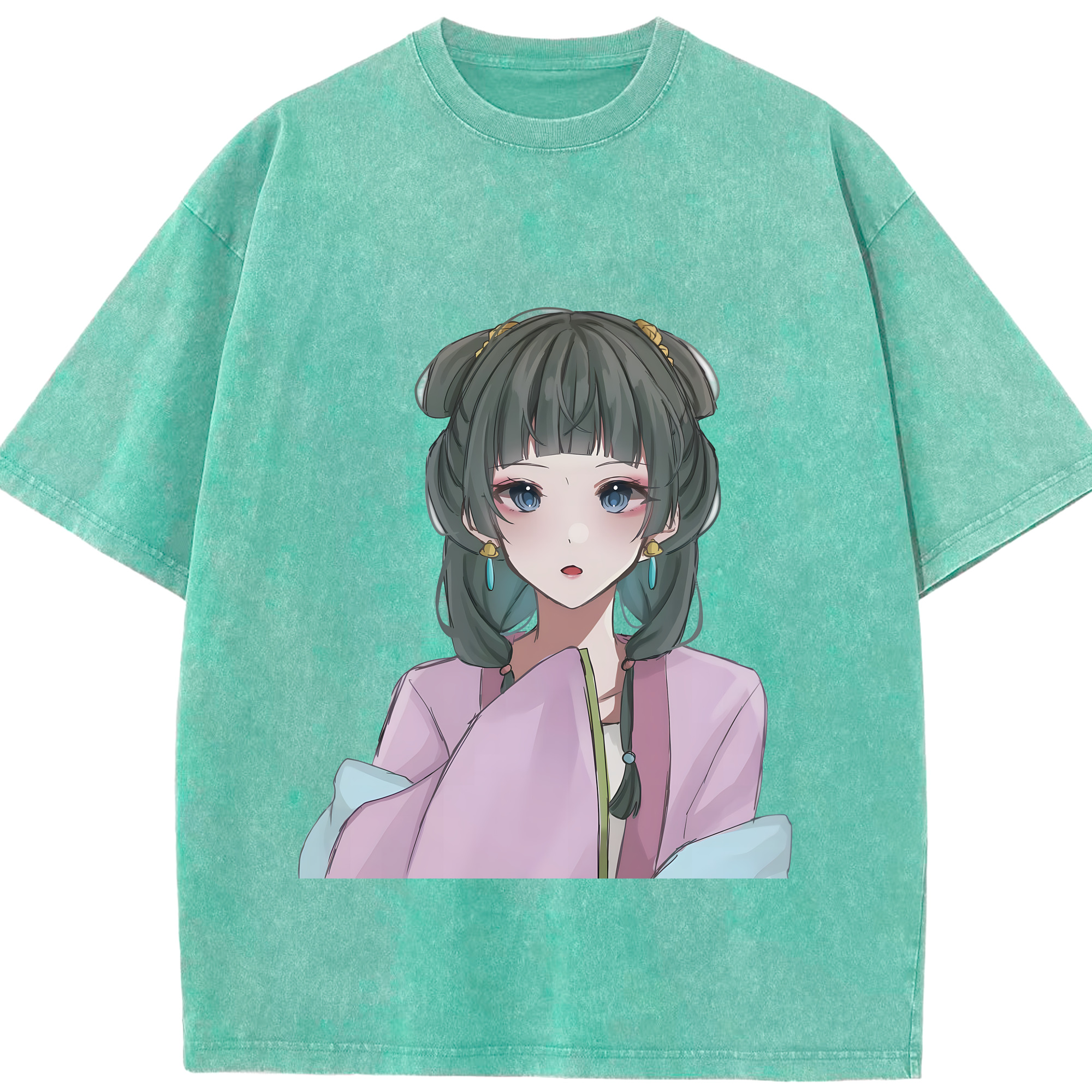 （画像用） 薬屋のひとりごと The Apothecary Diaries 綿100% ヴィンテージ風 半袖Tシャツ（フロントプリント）